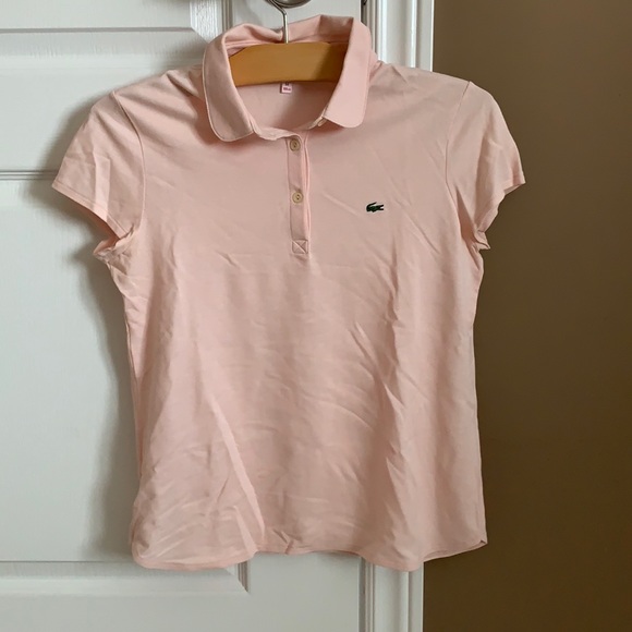 Baby Pink Lacoste Polo Shirt - Picture 1 of 5